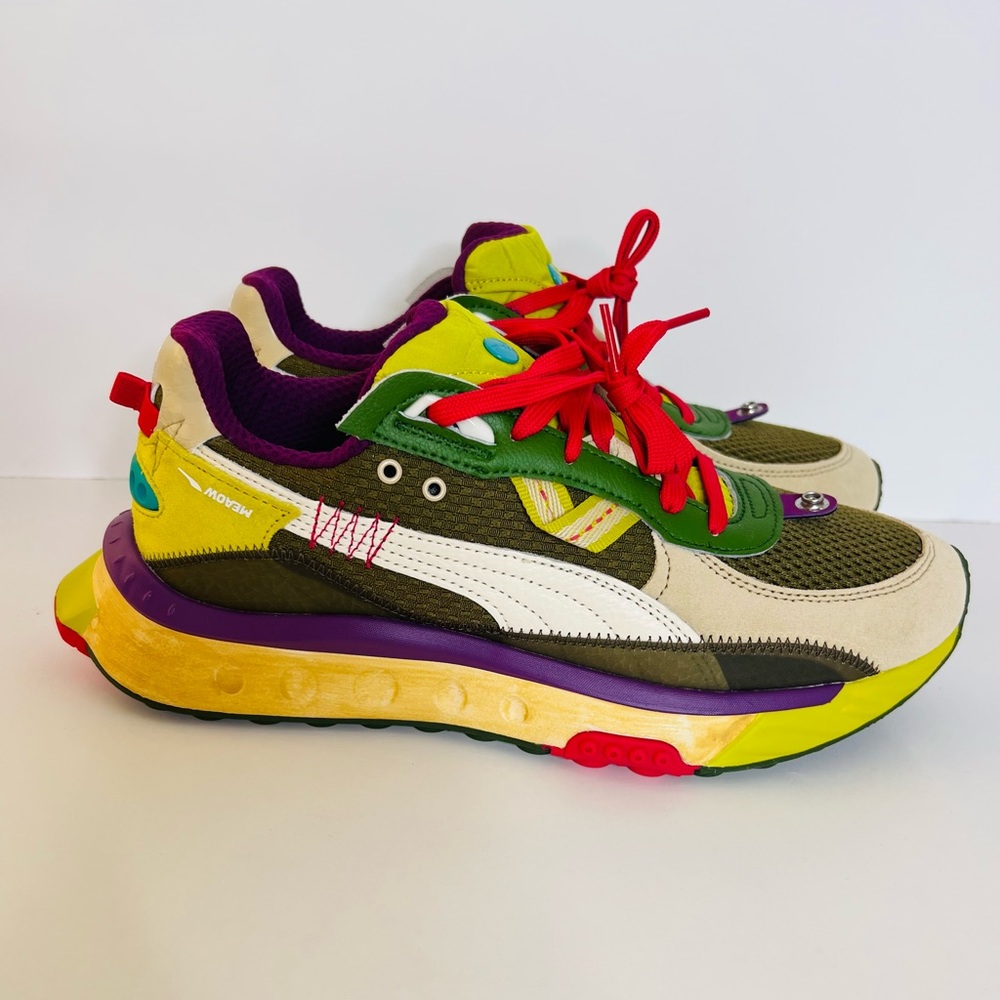 Puma WildRider Last Hunter Sneakers Green/Citron/Beige (383418-01 )Men's.